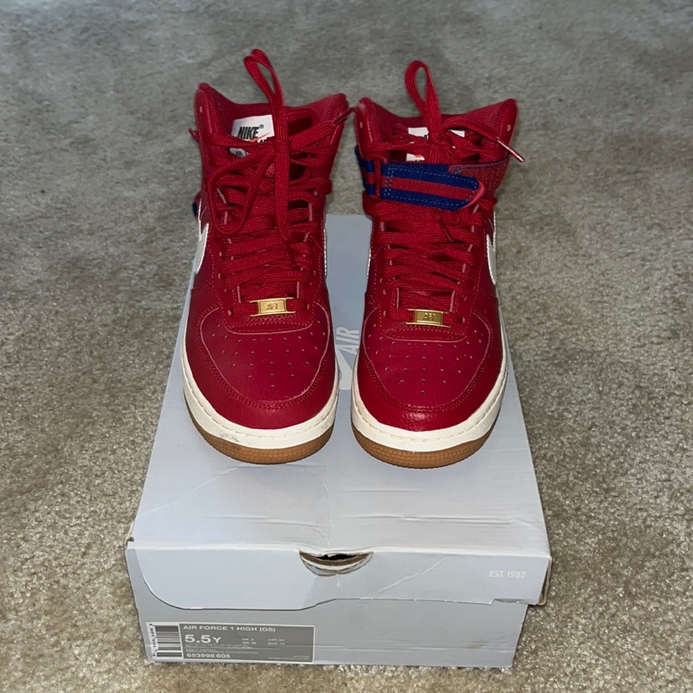 Red Nike Air force1s